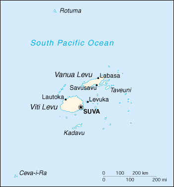 [Country map of Fiji]