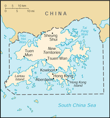 [Country map of Hong Kong]