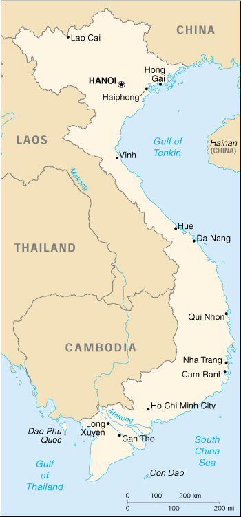 [Country map of Vietnam]